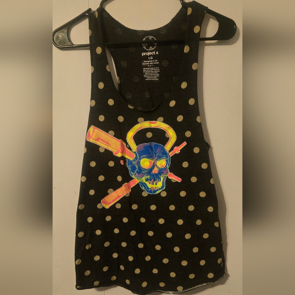 Project X muscle tank for women.